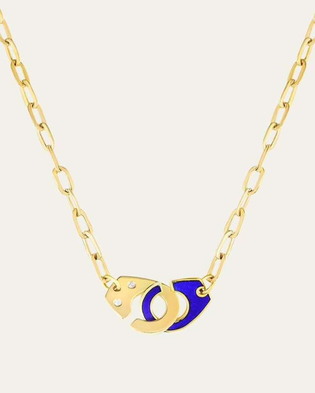 Extra Large Partners in Crime Necklace, Blue